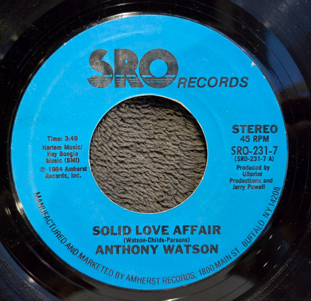 ANTHONY WATSON SOLID LOVE AFFAIR 7"