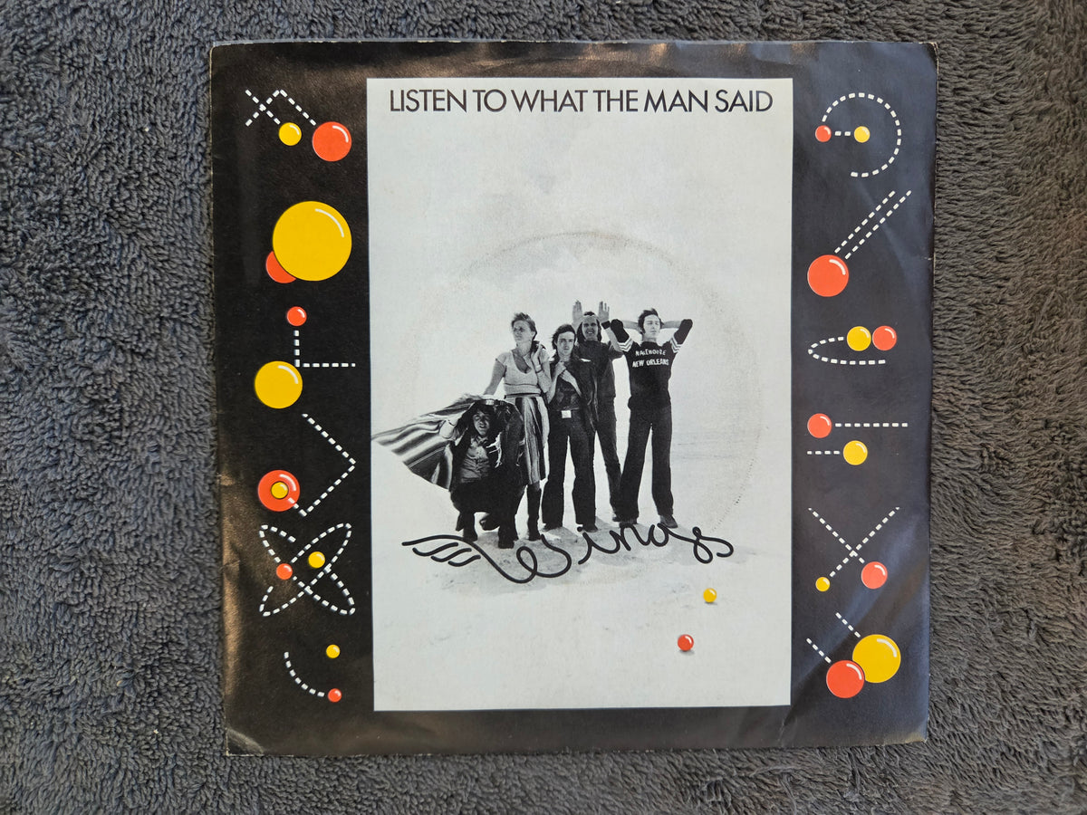PAUL MCCARTNEY WINGS LISTEN TO WHAT MONO PROMO PS 7"