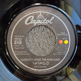 PAUL MCCARTNEY WINGS LISTEN TO WHAT MONO PROMO PS 7"