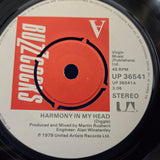 BUZZCOCKS HARMONY IN MY HEAD PS UK IMPORT 7"