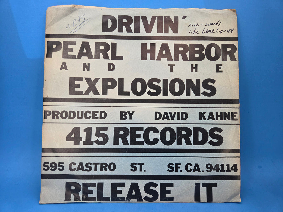 PEARL HARBOR & THE EXPLOSIONS DRIVIN PROMO PS 7"
