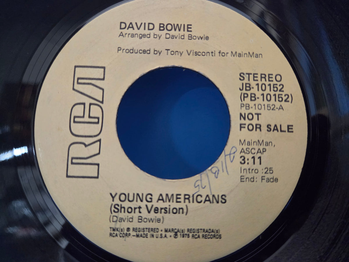 DAVID BOWIE YOUNG AMERICANS 2 VERSIONS PROMO 7"