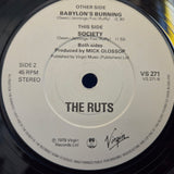 RUTS BABYLONS BURNING PS UK IMP 7"