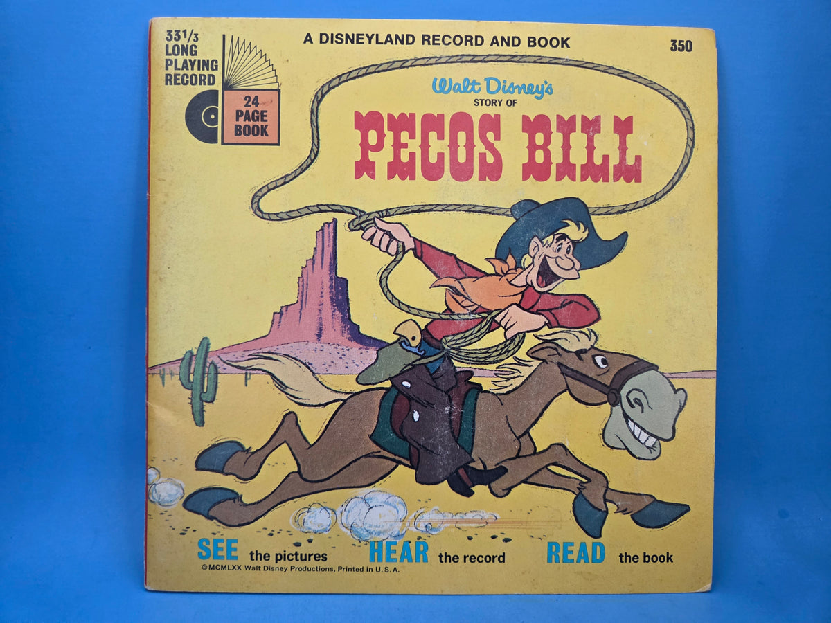 DISNEY PECOS BILL RECORD AND BOOK 7"