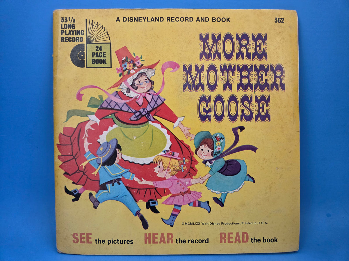DISNEY MORE MOTHER GOOSE RECORD AND BOOK 7"