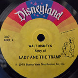 DISNEY LADY AND THE TRAMP RECORD AND BOOK 7"