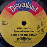 DISNEY LADY AND THE TRAMP RECORD AND BOOK 7"