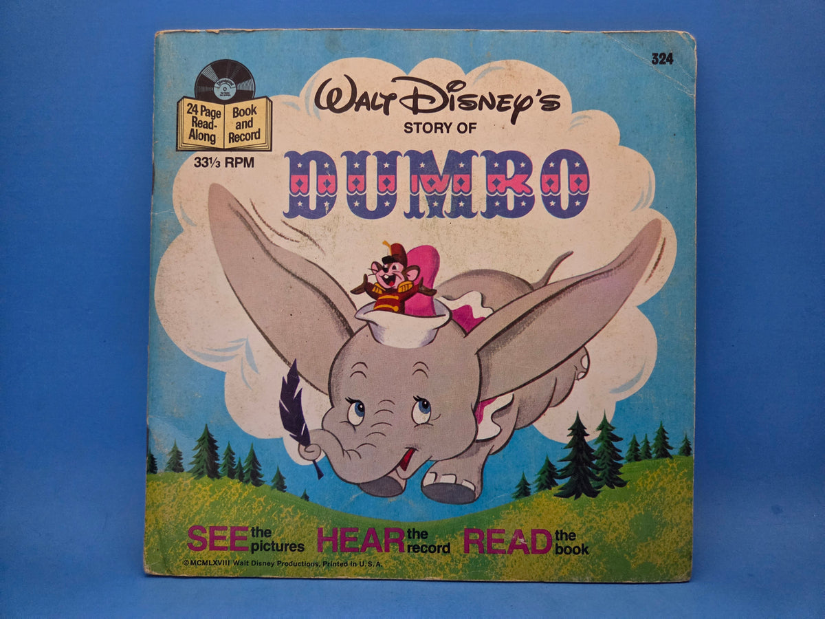 DISNEY DUMBO RECORD AND BOOK 7"