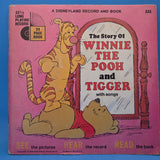 DISNEY WINNIE THE POOH AND TIGGER RECORD AND BOOK 7"