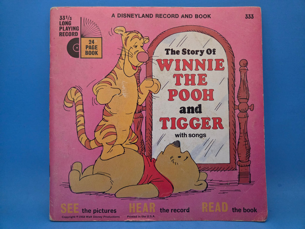DISNEY WINNIE THE POOH AND TIGGER RECORD AND BOOK 7"