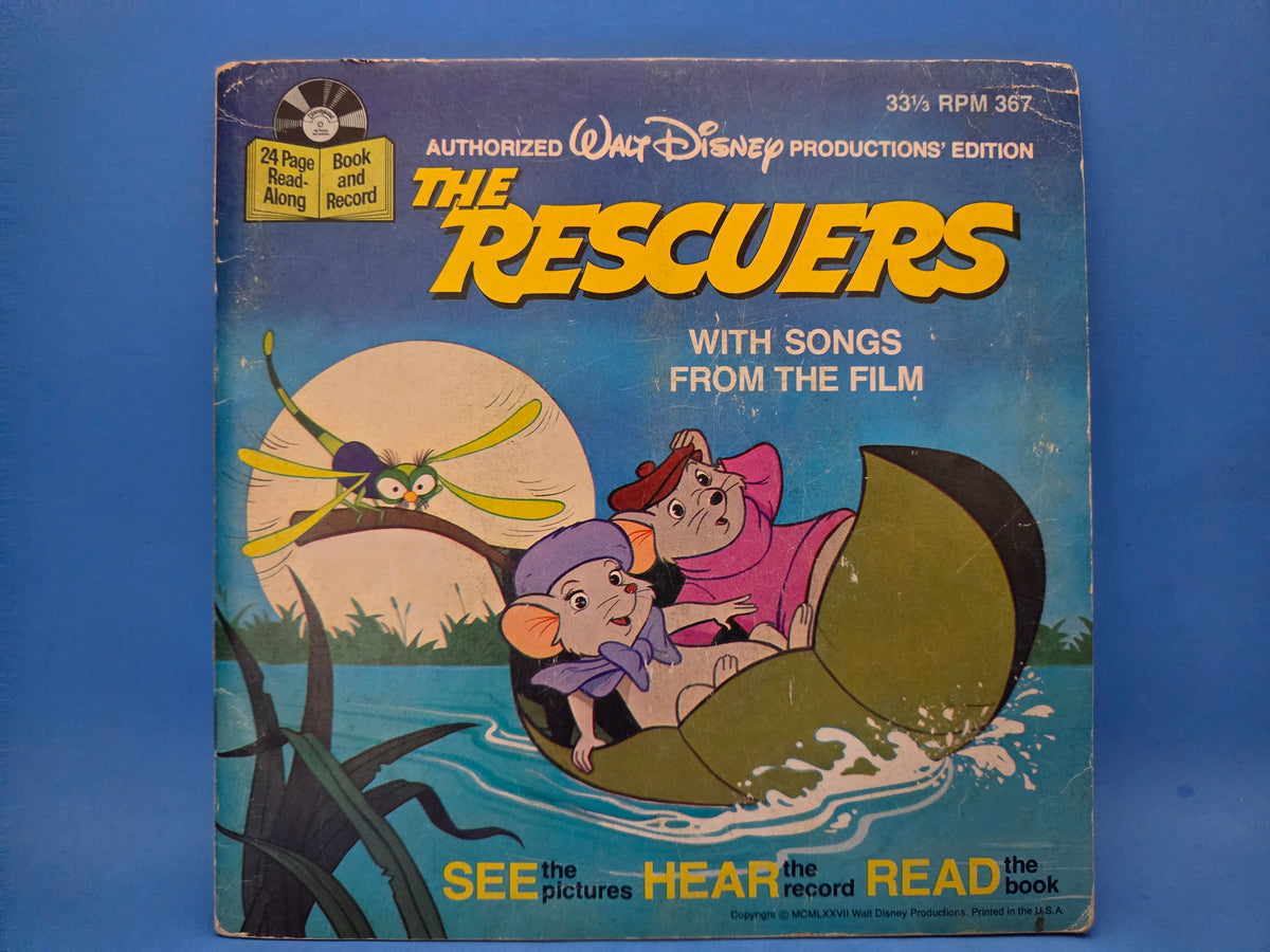 DISNEY THE RESCUERS RECORD AND BOOK 7"