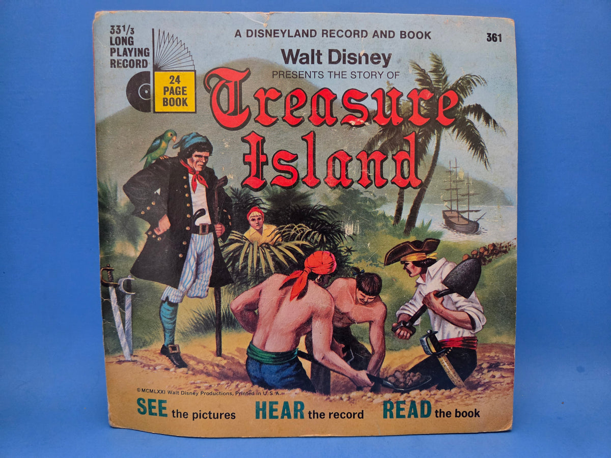 DISNEY TREASURE ISLAND RECORD AND BOOK 7"