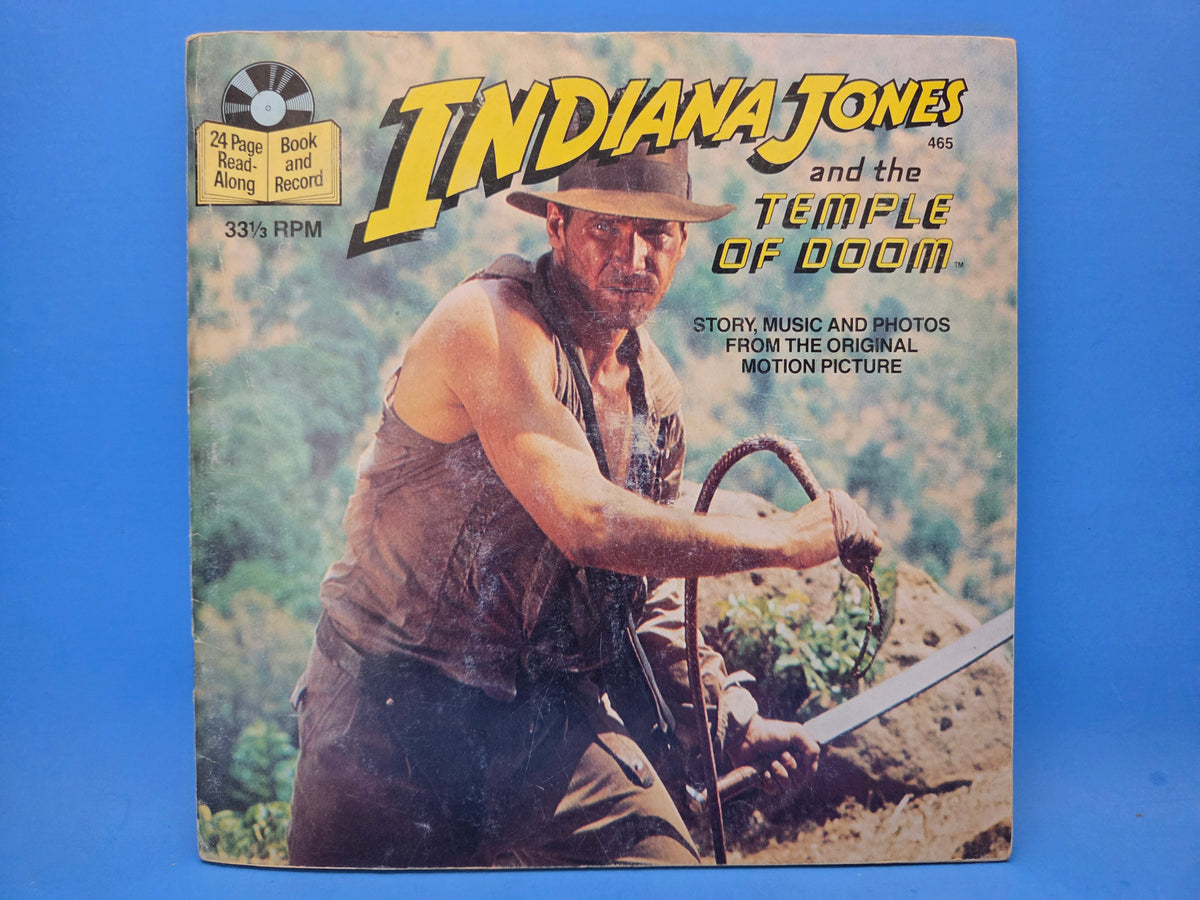INDIANA JONES TEMPLE OF DOOM RECORD AND BOOK 7"