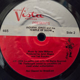 INDIANA JONES TEMPLE OF DOOM RECORD AND BOOK 7"