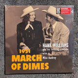 HANK WILLIAMS 1951 MARCH OF DIMES RSD RED 10" NEW