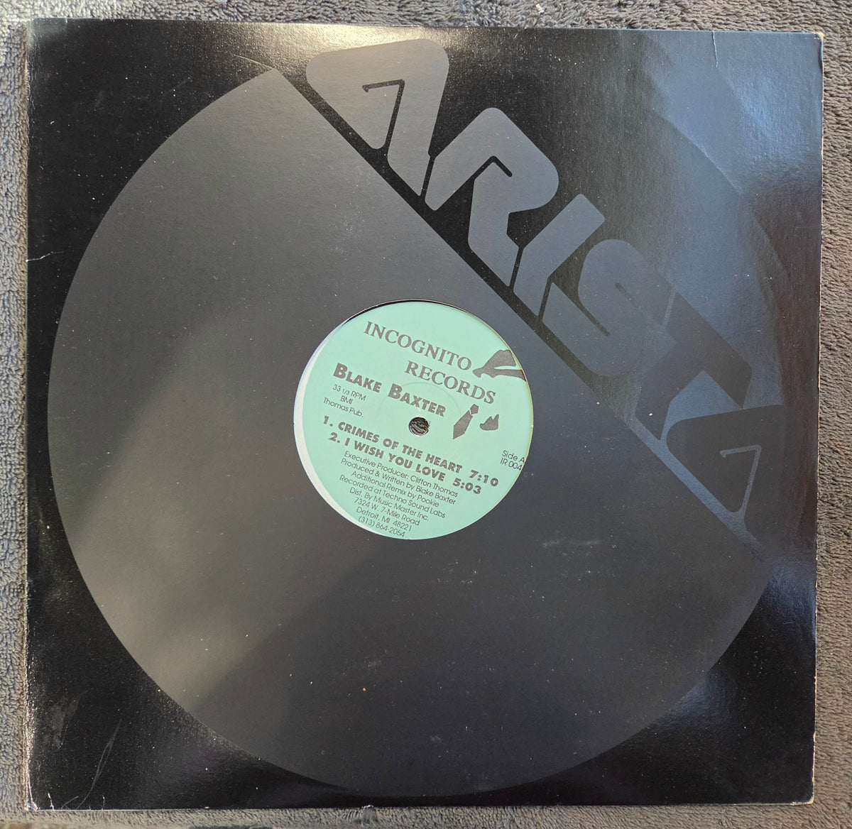 BLAKE BAXTER CRIMES OF THE HEART 12"