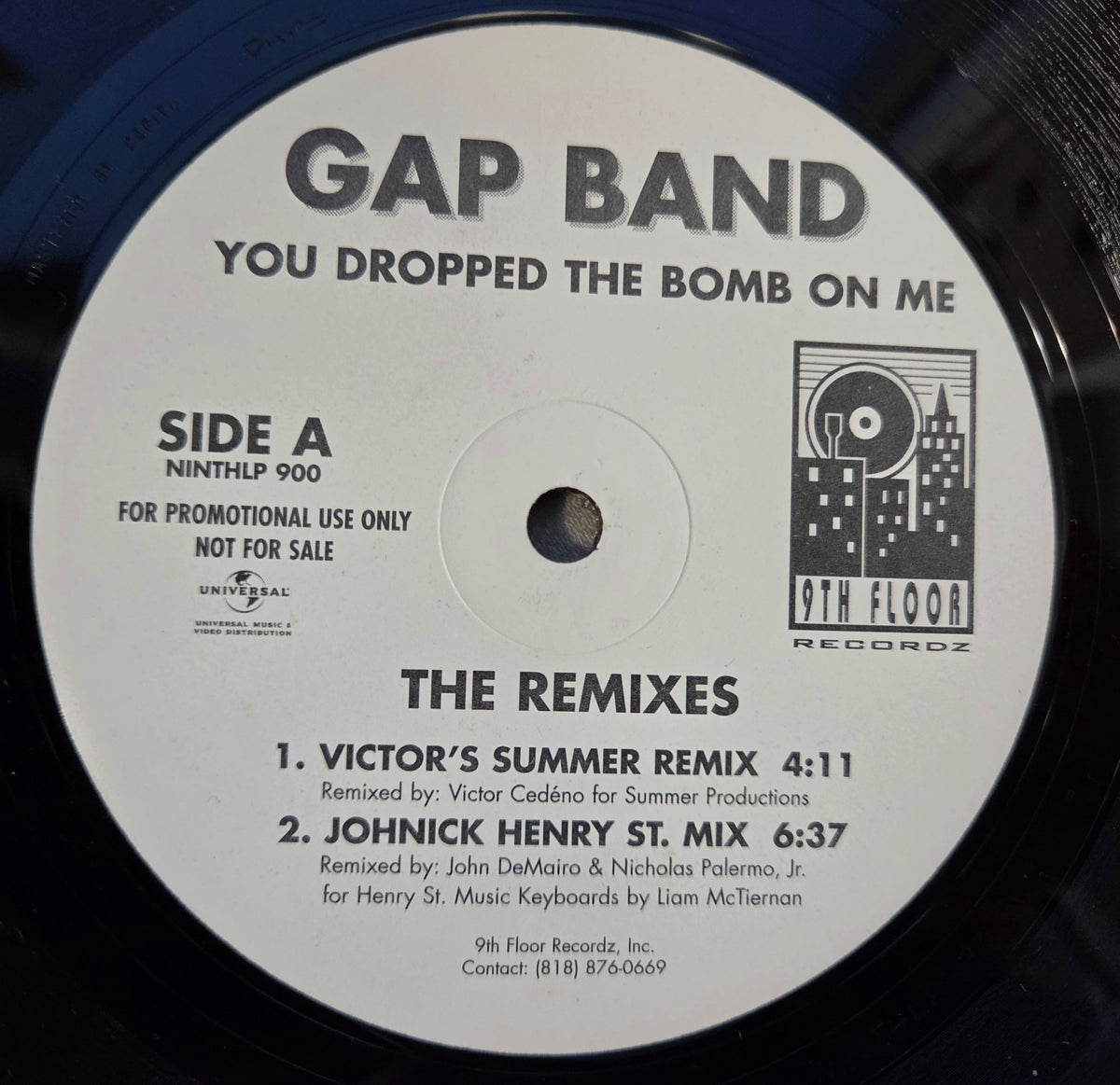 GAP BAND YOU DROPPED THE BOMB ON ME REMIXES WLP 12"