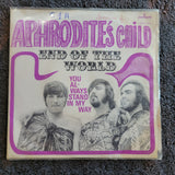 APHRODITES CHILD END OF THE WORLD 7" IMPORT BELGIUM