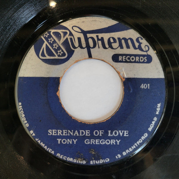 TONY GREGORY I FOND FOUND LOVE SERENADE OF SUPREME 400 401 BLUE SILVER LABEL
