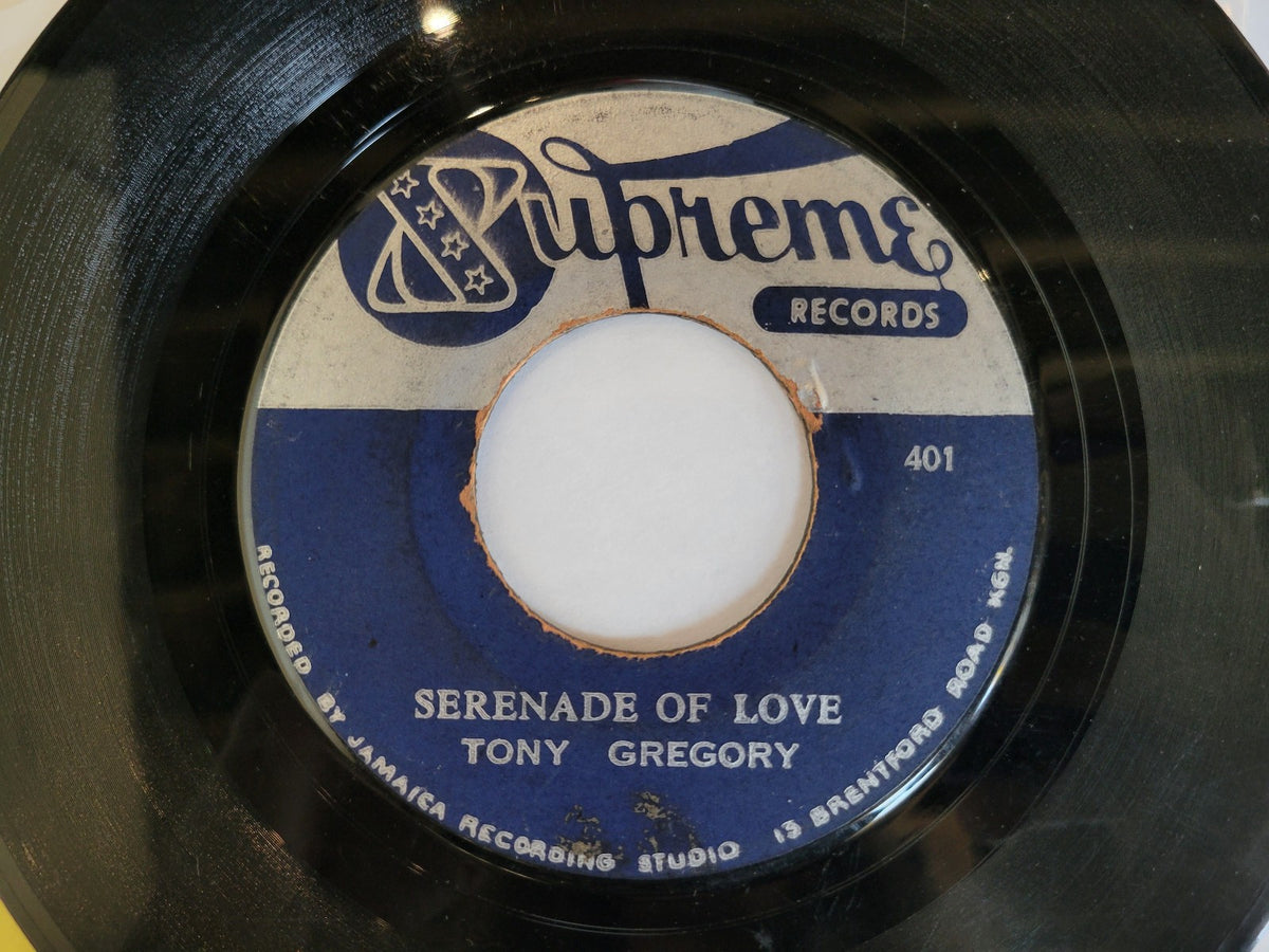 TONY GREGORY I FOND FOUND LOVE SERENADE OF SUPREME 400 401 BLUE SILVER LABEL