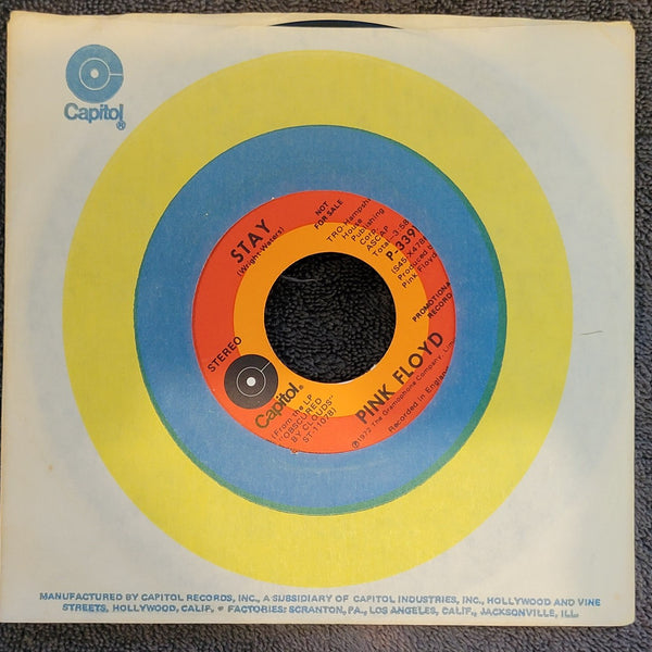 PINK FLOYD FREE FOUR STAY CAPITOL P-3391 PROMO OBSCURED BY CLOUDS