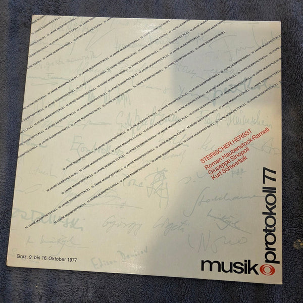 MUSIKPROTOKOLL 77 IMPORT GERMANY