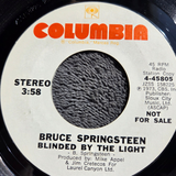 BRUCE SPRINGSTEEN BLINDED BY THE LIGHT PICTURE SLEEVE PROMO MONO 4-45805 WLP