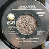 GUNS N ROSES WELCOME TO THE JUNGLE APPETITE FOR DESTRUCTION PROMO PICTURE SLEEVE