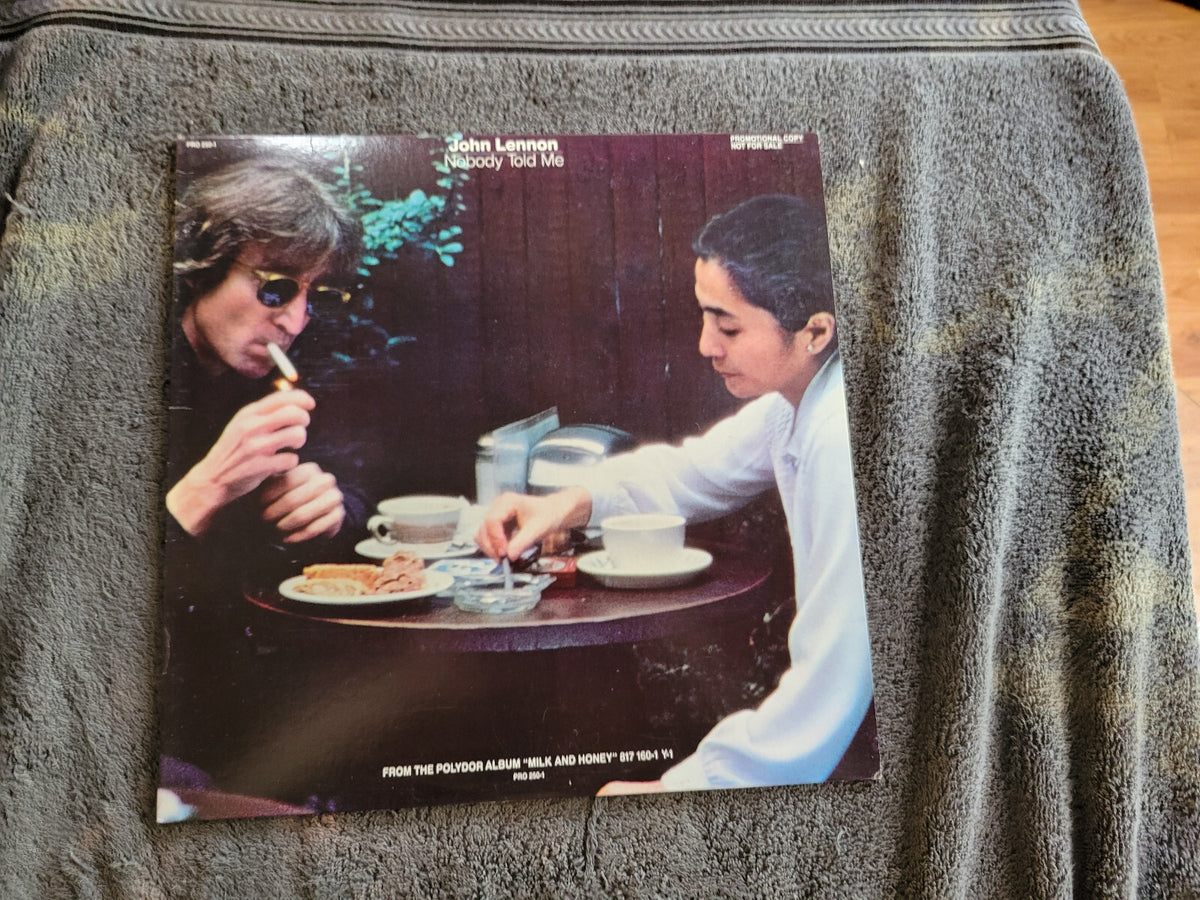 JOHN LENNON NOBODY TOLD ME POLYDOR MILK AND HONEY PROMO