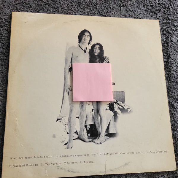 JOHN LENNON YOKO ONO TWO VIRGINS