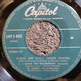 FRANK SINATRA WHERE ARE YOU IMPORT PS PICTURE SLEEVE