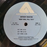 ANTHONY BRAXTON NEW YORK FALL 1974 GATEFOLD