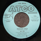 AC/DC PROBLEM CHILD WHITE LABEL PROMO WLP MONO