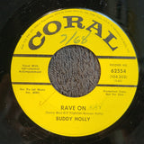 BUDDY HOLLY EARLY IN THE MORNING RAVE ON PROMO YELLOW LABEL CORAL