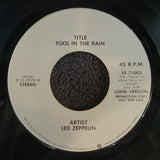 LED ZEPPELIN FOOL IN THE RAIN LONG AND SHORT  VERSION TEST PRESSING
