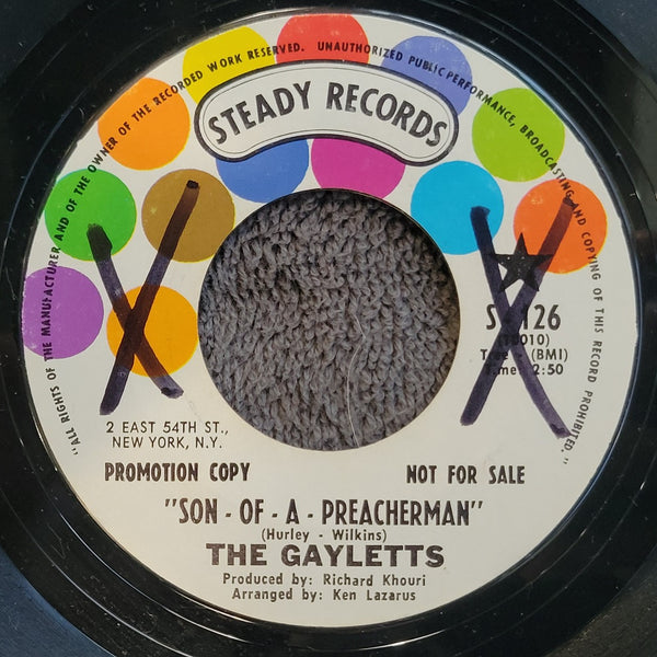 GAYLETTS SON OF A PREACHER MAN THAT'S HOW STRONG MY LOVE IS WHITE LABEL PROMO