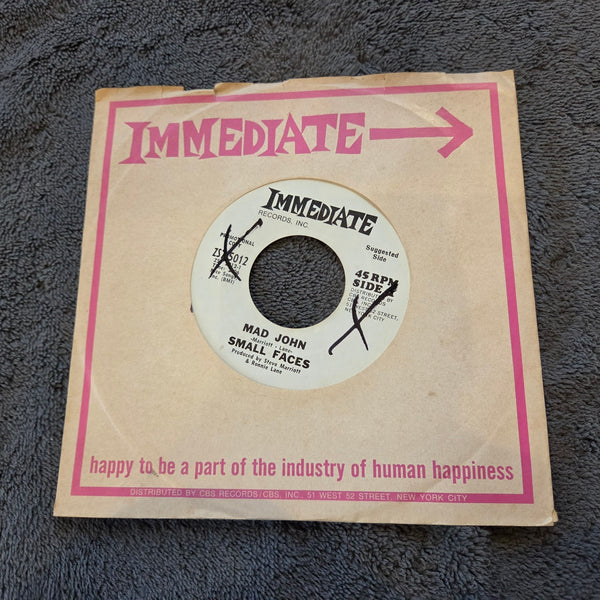 SMALL FACES MAD JOHN THE JOURNEY WHITE LABEL PROMO IMMEDIATE ZS 5012