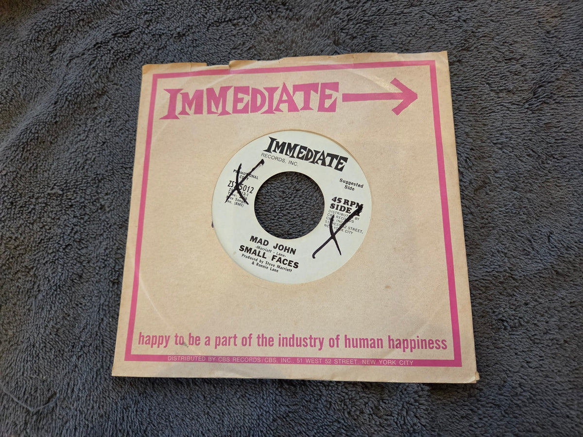 SMALL FACES MAD JOHN THE JOURNEY WHITE LABEL PROMO IMMEDIATE ZS 5012