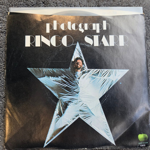 RINGO STARR PHOTOGRAPH PICTURE SLEEVE PROMO MONO APPLE P-1865 GEORGE HARRISON