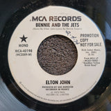 ELTON JOHN BENNIE AND THE JETS WHITE LABEL PROMO MONO MCA-40198