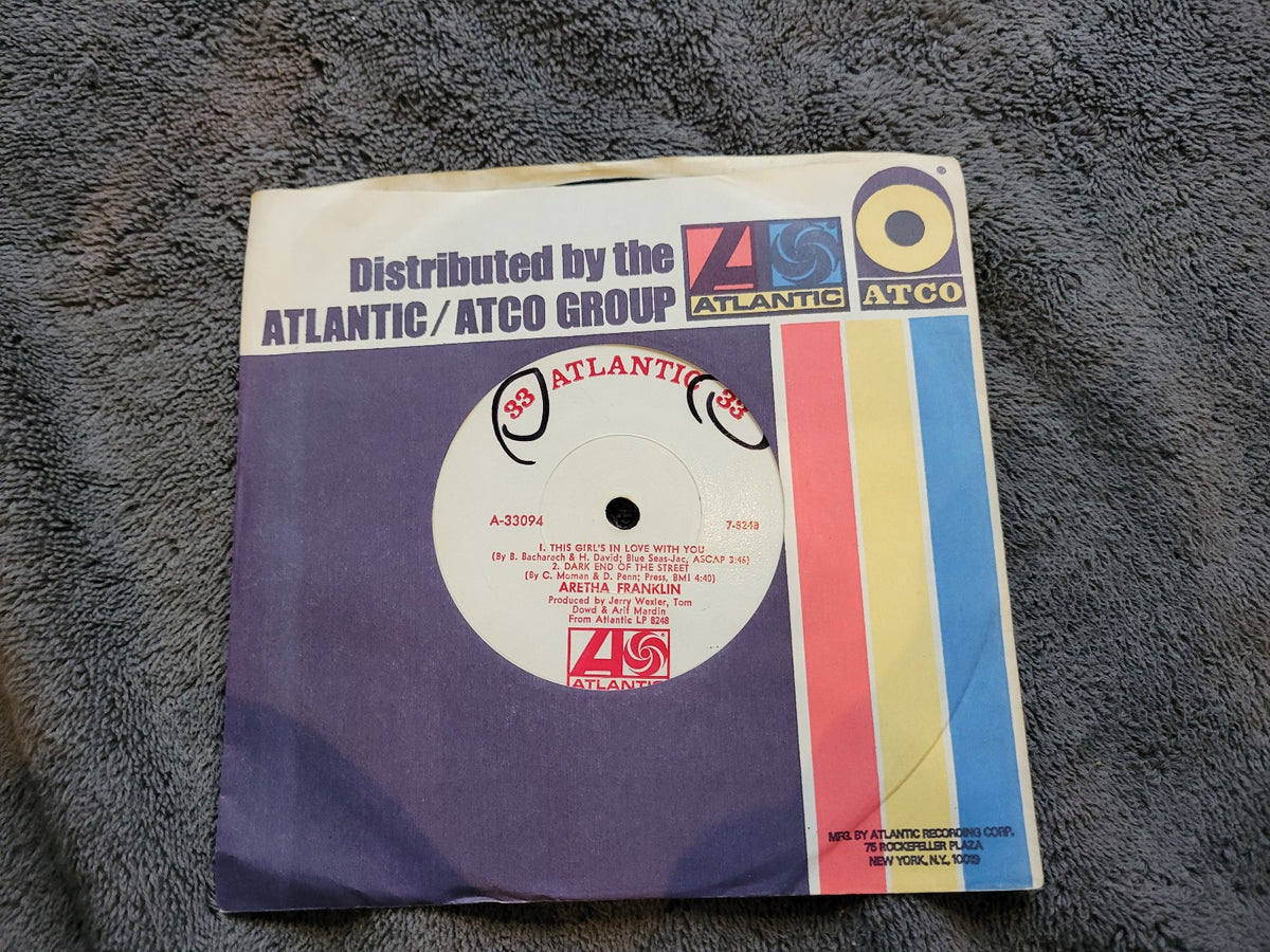 ARETHA FRANKLIN THIS GIRLS IN LOVE WITH YOU EP WHITE LABEL PROMO A-33094