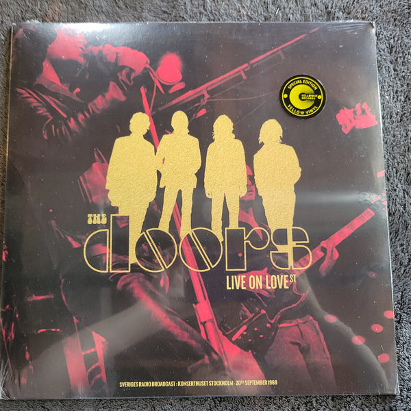 DOORS LIVE ON LOVE ST IMPORT NEW SEALED YELLOW VINYL