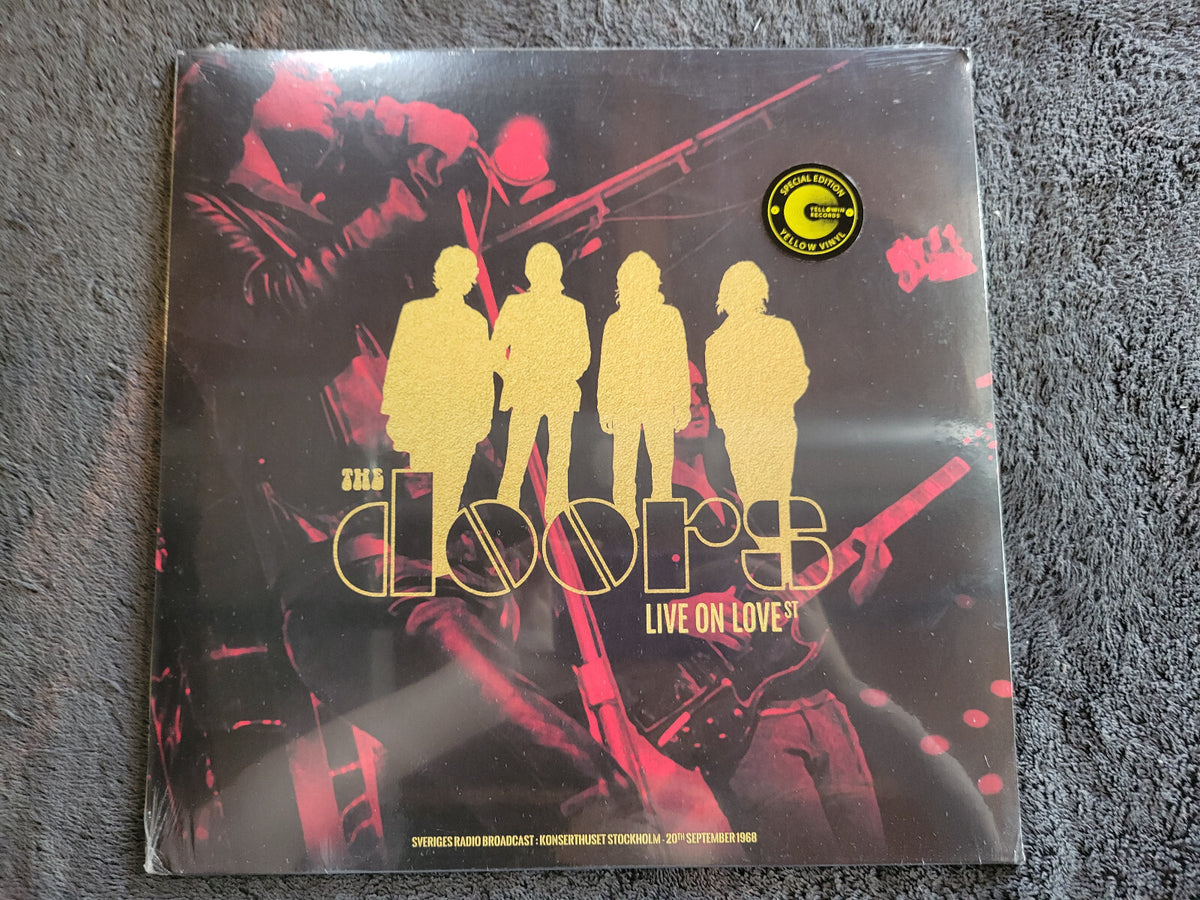 DOORS LIVE ON LOVE ST IMPORT NEW SEALED YELLOW VINYL