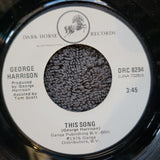 GEORGE HARRISON THIS SONG THE STORY BEHIND WHITE LABEL PROMO PICTURE SLEEVE