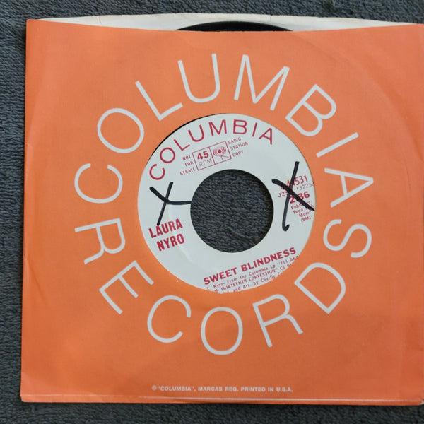 LAURA NYRO SWEET BLINDNESS ELI'S COMIN STONED WHITEL LABEL PROMO 4-44531 WLP