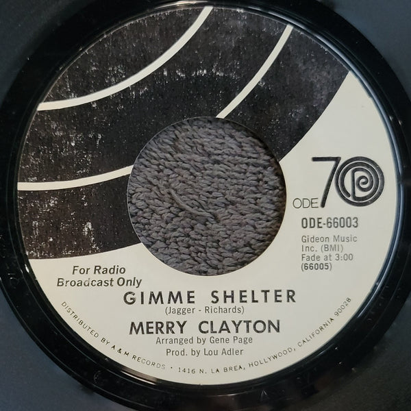 MERRY CLAYTON GIMME SHELTER GOOD GIRLS  WHITE LABEL PROMO ODE-66003 WLP