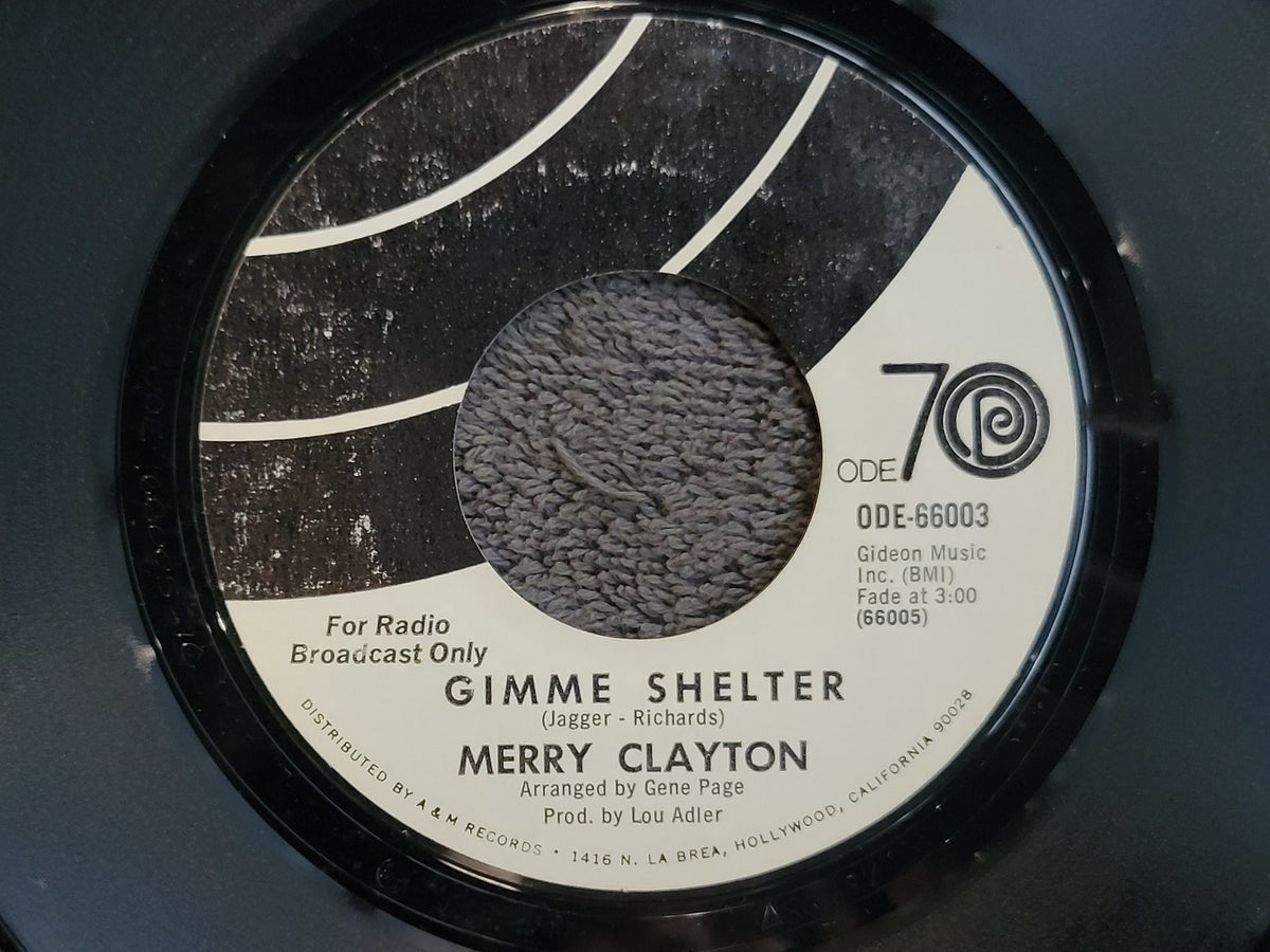MERRY CLAYTON GIMME SHELTER GOOD GIRLS  WHITE LABEL PROMO ODE-66003 WLP