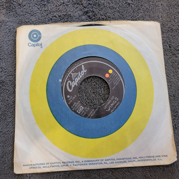 PAUL MCCARTNEY WINGS LETTING GO MONO PROMO S45-92107