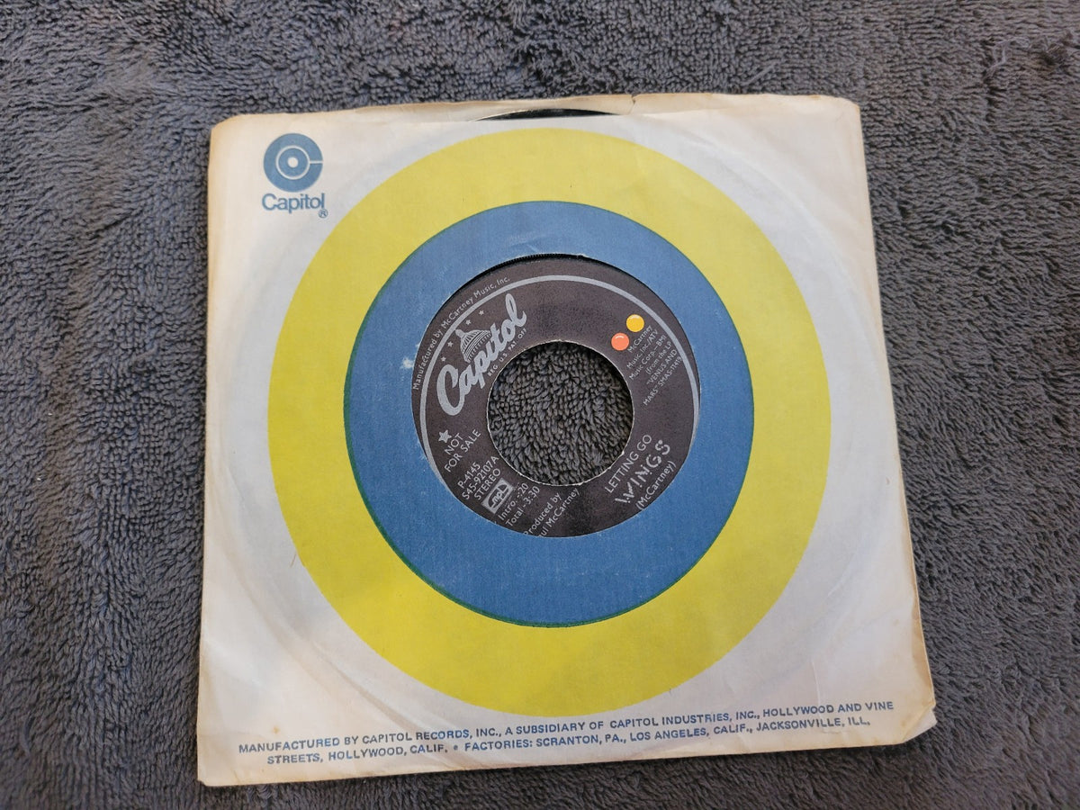 PAUL MCCARTNEY WINGS LETTING GO MONO PROMO S45-92107