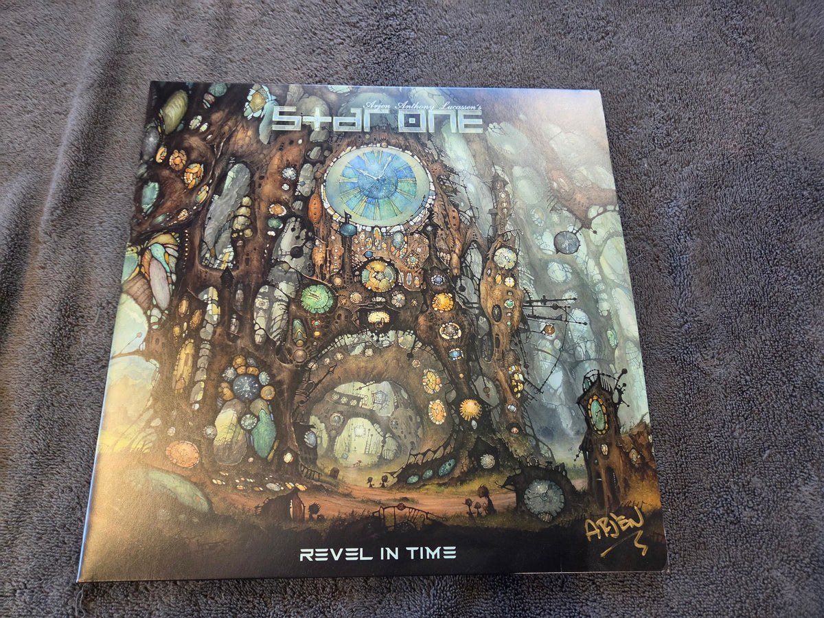 ARJEN ANTHONY LUCASSENS STAR ONE REVEL IN TIME BLUE VINYL AUTOGRAPHED